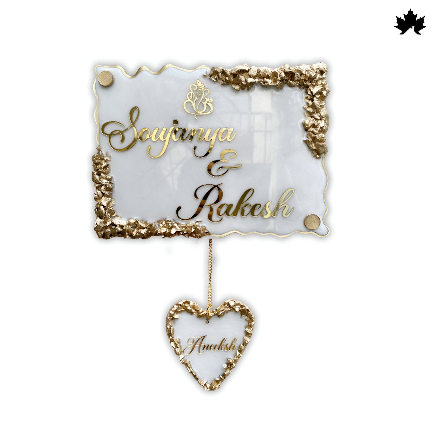 Unique Nameplate for Home | Custom Couple & Family Door Nameplate