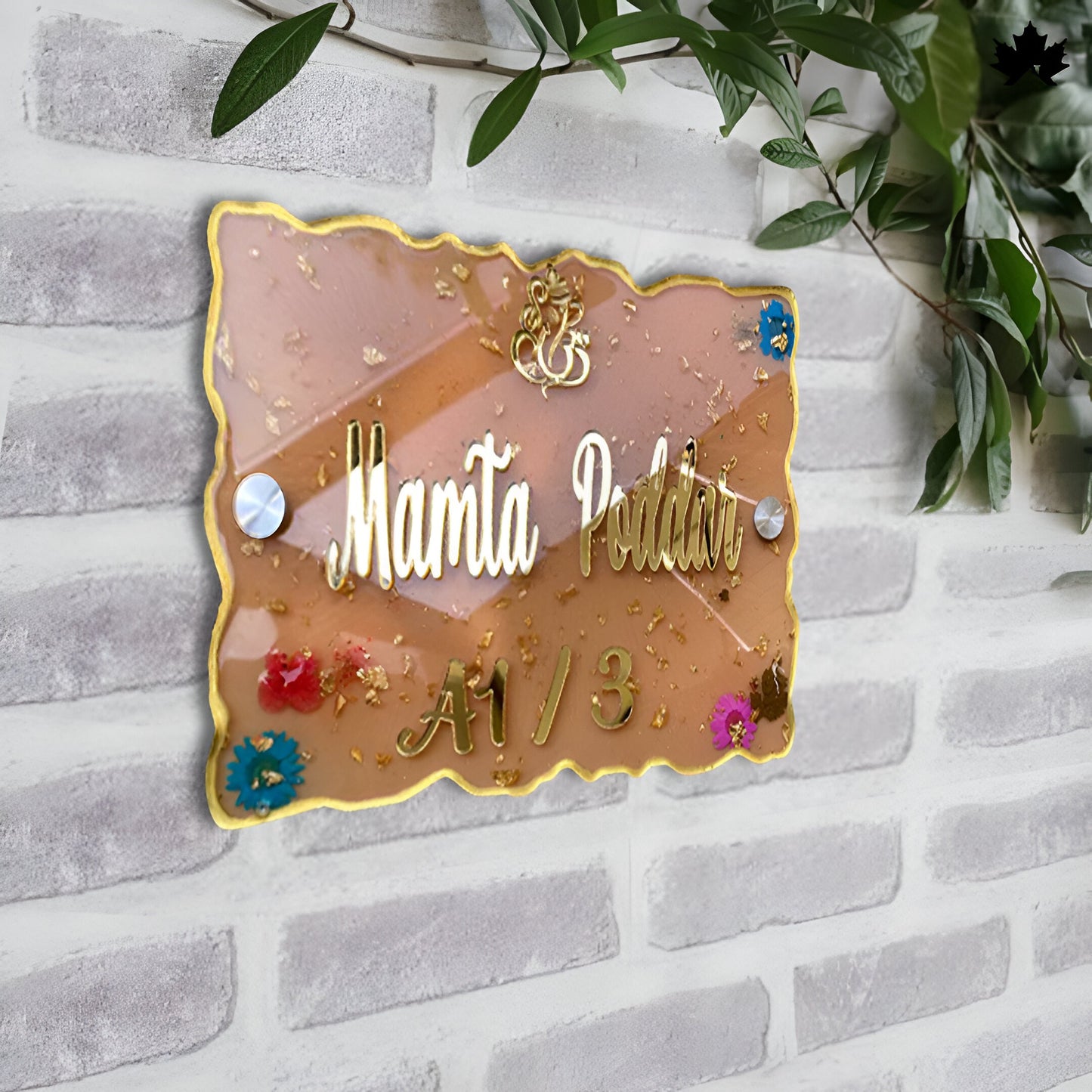 Modern Nameplate for Entrance | Custom Luxury Home Nameplate