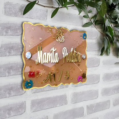 Modern Nameplate for Entrance | Custom Luxury Home Nameplate