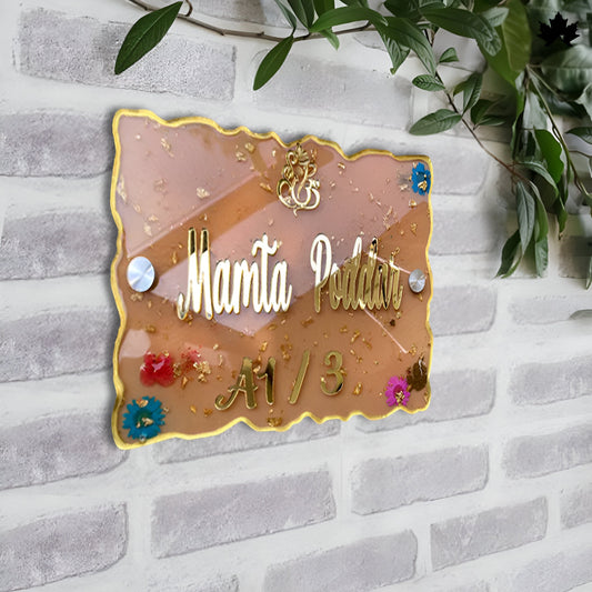 Modern Nameplate for Entrance | Custom Luxury Home Nameplate