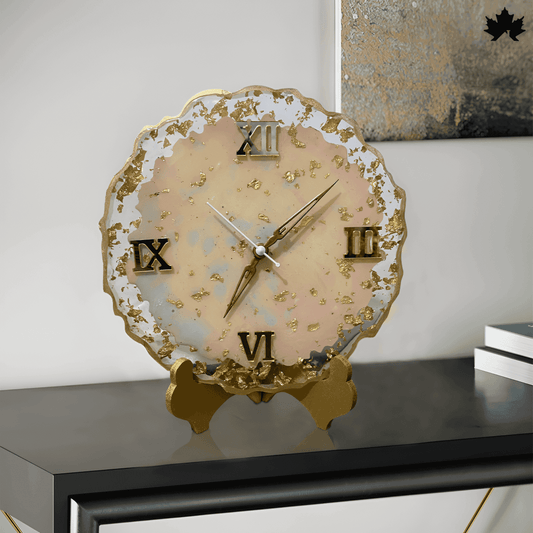 Golden Aura Luxury Desk Clock for Gifting | Fankaarlok - Fankaarlok