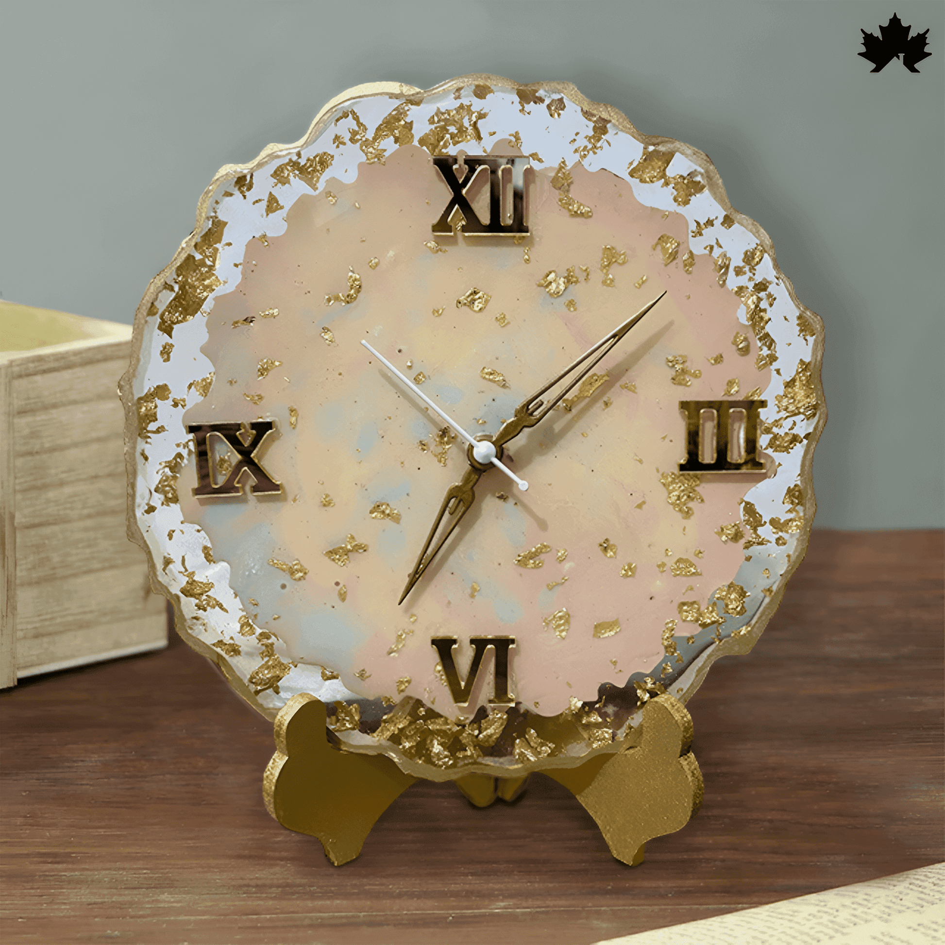 Golden Aura Luxury Desk Clock for Gifting | Fankaarlok - Fankaarlok