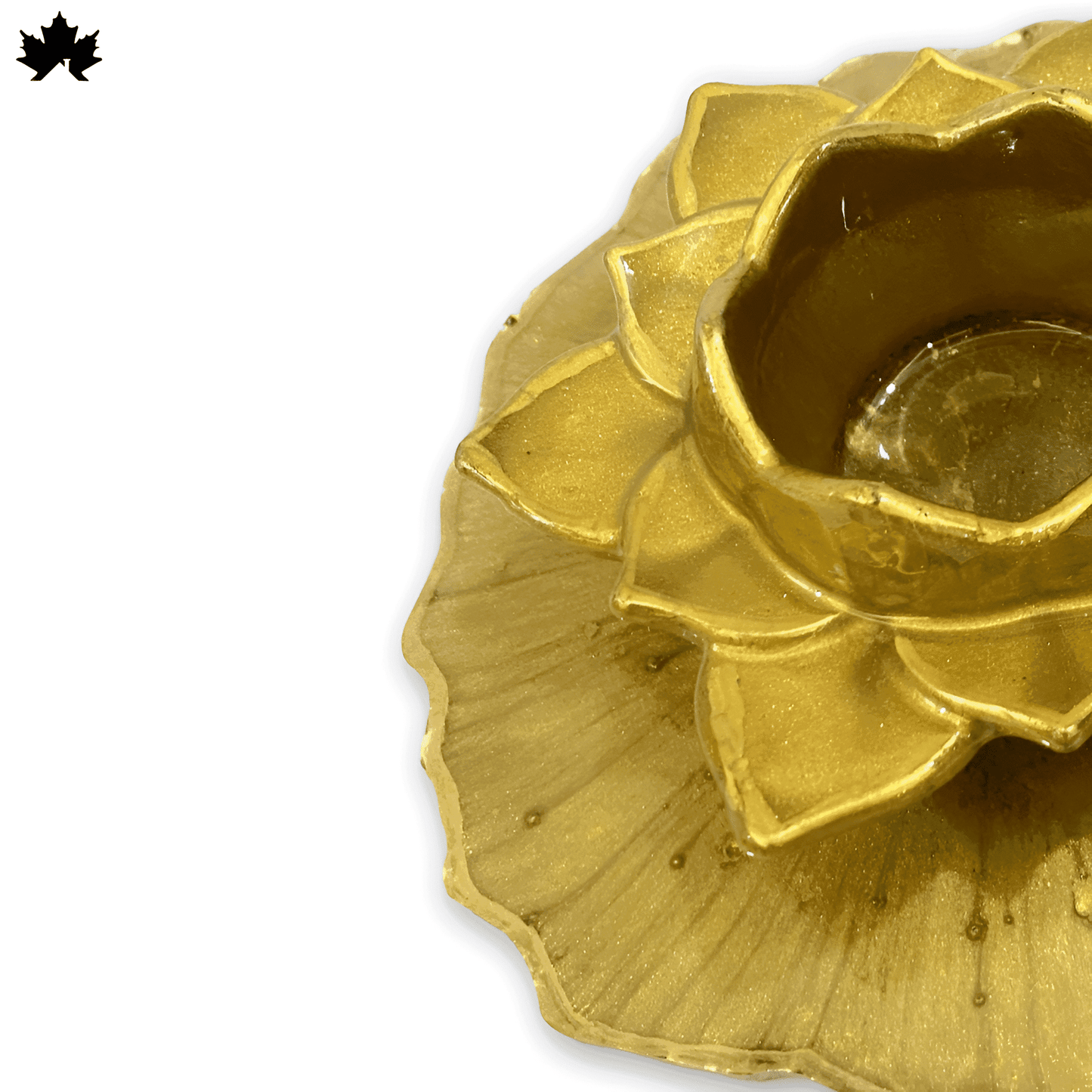Golden Blossom Diya Holder - Elegant Jyot and Diya Holder for Aarti and Pooja Rituals - Fankaarlok