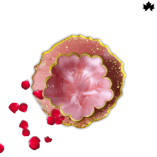 Blush Lotus Diya Holder - Graceful Jyot and Diya Holder for Aarti and Pooja Rituals - Fankaarlok