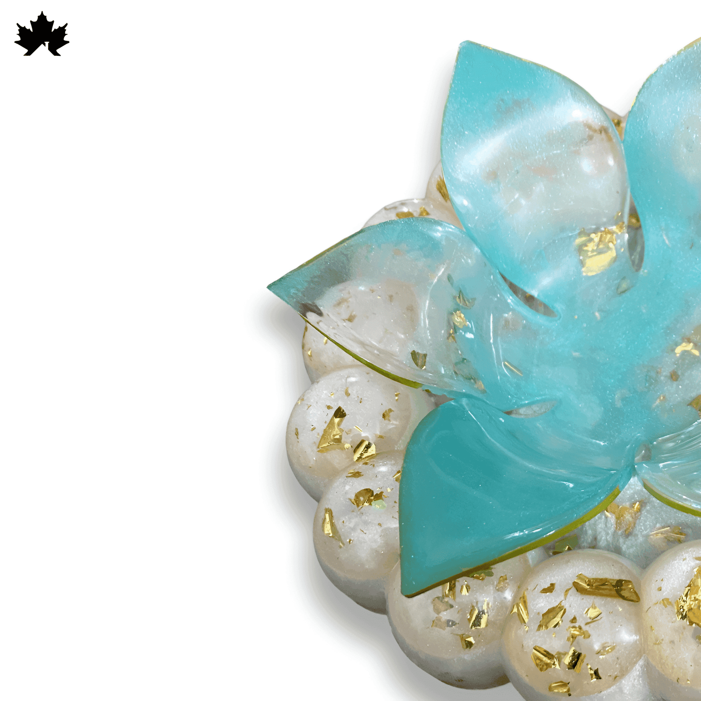 Aqua Pearl Diya Holder - Elegant Jyot and Diya Holder for Aarti and Pooja Rituals - Fankaarlok