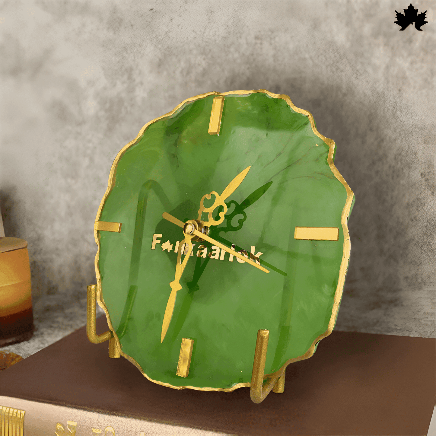Emerald Grace Desk Clock – Unique Corporate Gifts Online | Fankaarlok - Fankaarlok