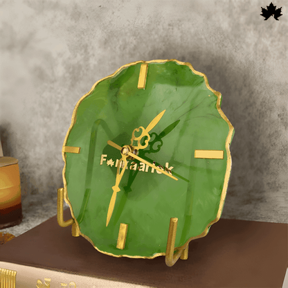 Emerald Grace Desk Clock – Unique Corporate Gifts Online | Fankaarlok - Fankaarlok