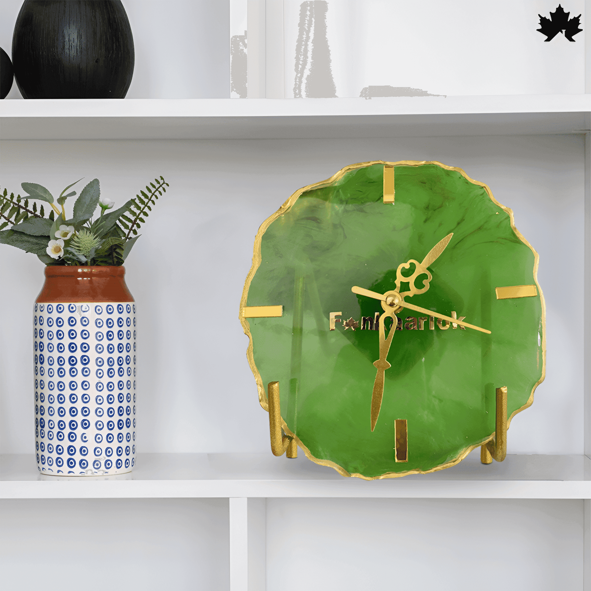 Emerald Grace Desk Clock – Unique Corporate Gifts Online | Fankaarlok - Fankaarlok
