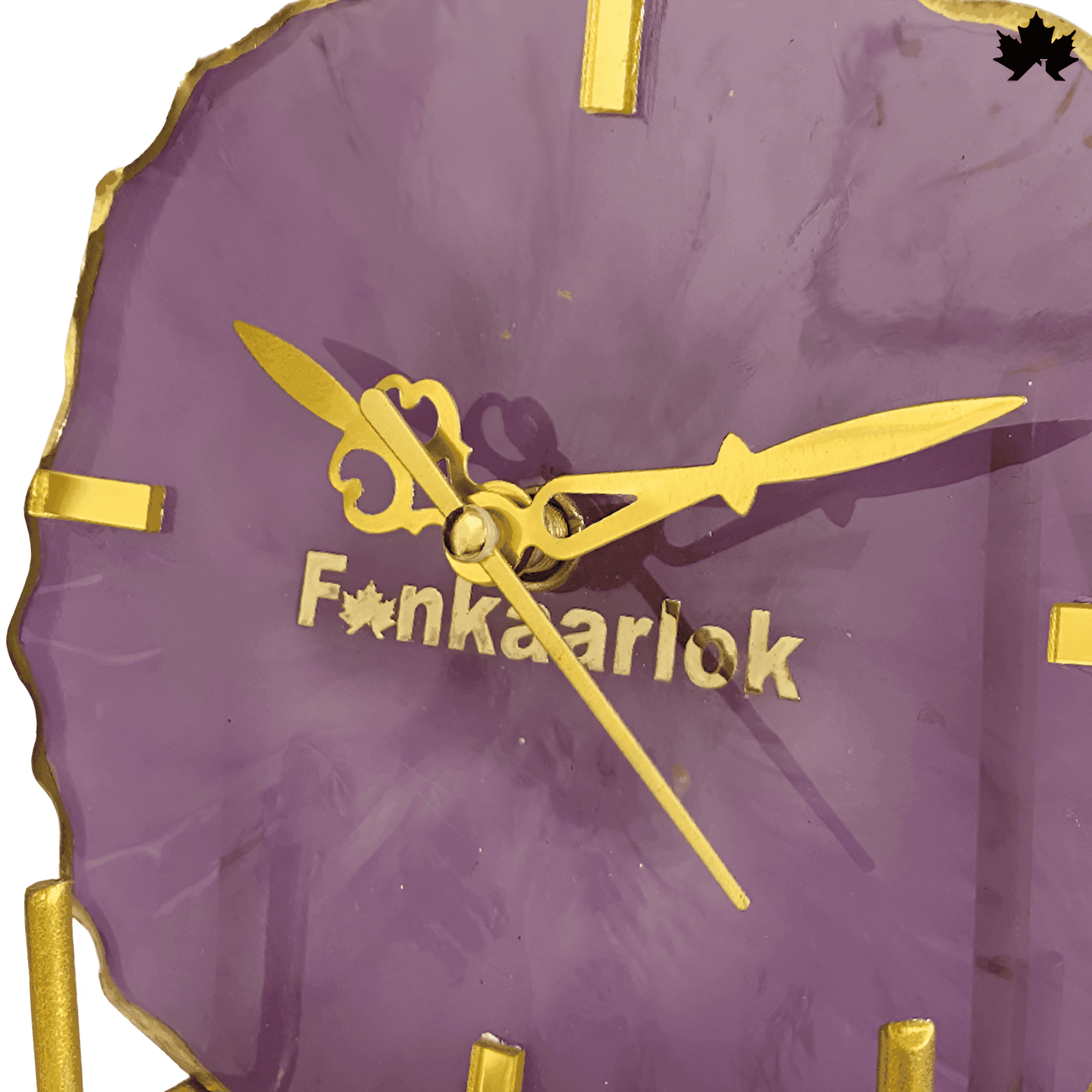 Purple Royale Desk Clock – Personalized Corporate Gifts for Employees | Fankaarlok - Fankaarlok