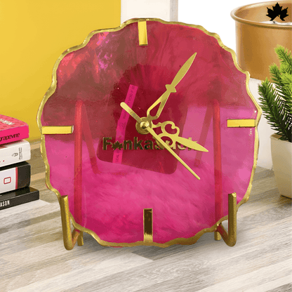 Crimson Radiance Desk Clock – Unique Corporate Gifts Online | Fankaarlok - Fankaarlok