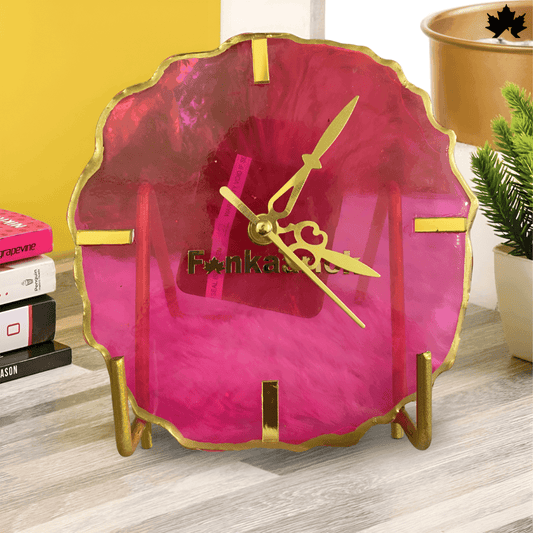 Crimson Radiance Desk Clock – Unique Corporate Gifts Online | Fankaarlok - Fankaarlok
