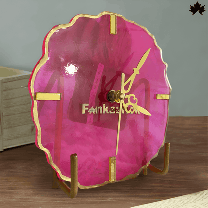 Crimson Radiance Desk Clock – Unique Corporate Gifts Online | Fankaarlok - Fankaarlok
