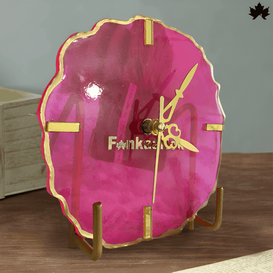 Crimson Radiance Desk Clock – Unique Corporate Gifts Online | Fankaarlok - Fankaarlok