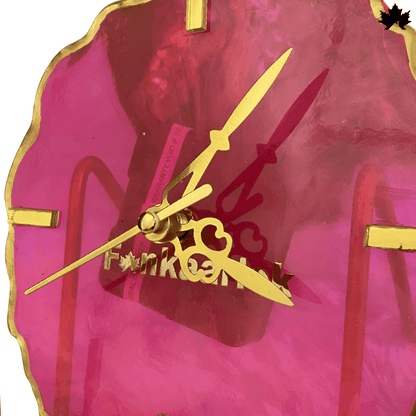 Crimson Radiance Desk Clock – Unique Corporate Gifts Online | Fankaarlok - Fankaarlok