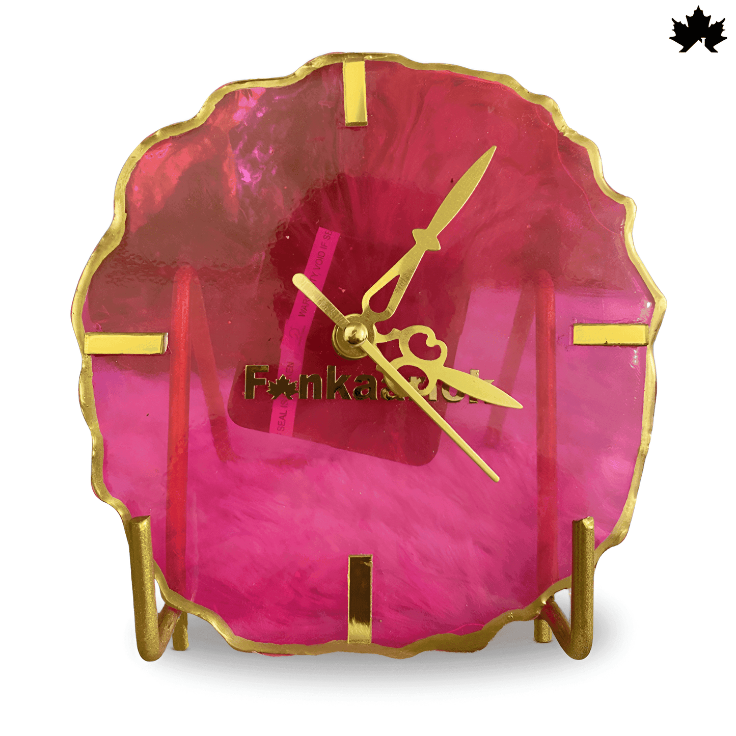 Crimson Radiance Desk Clock – Unique Corporate Gifts Online | Fankaarlok - Fankaarlok