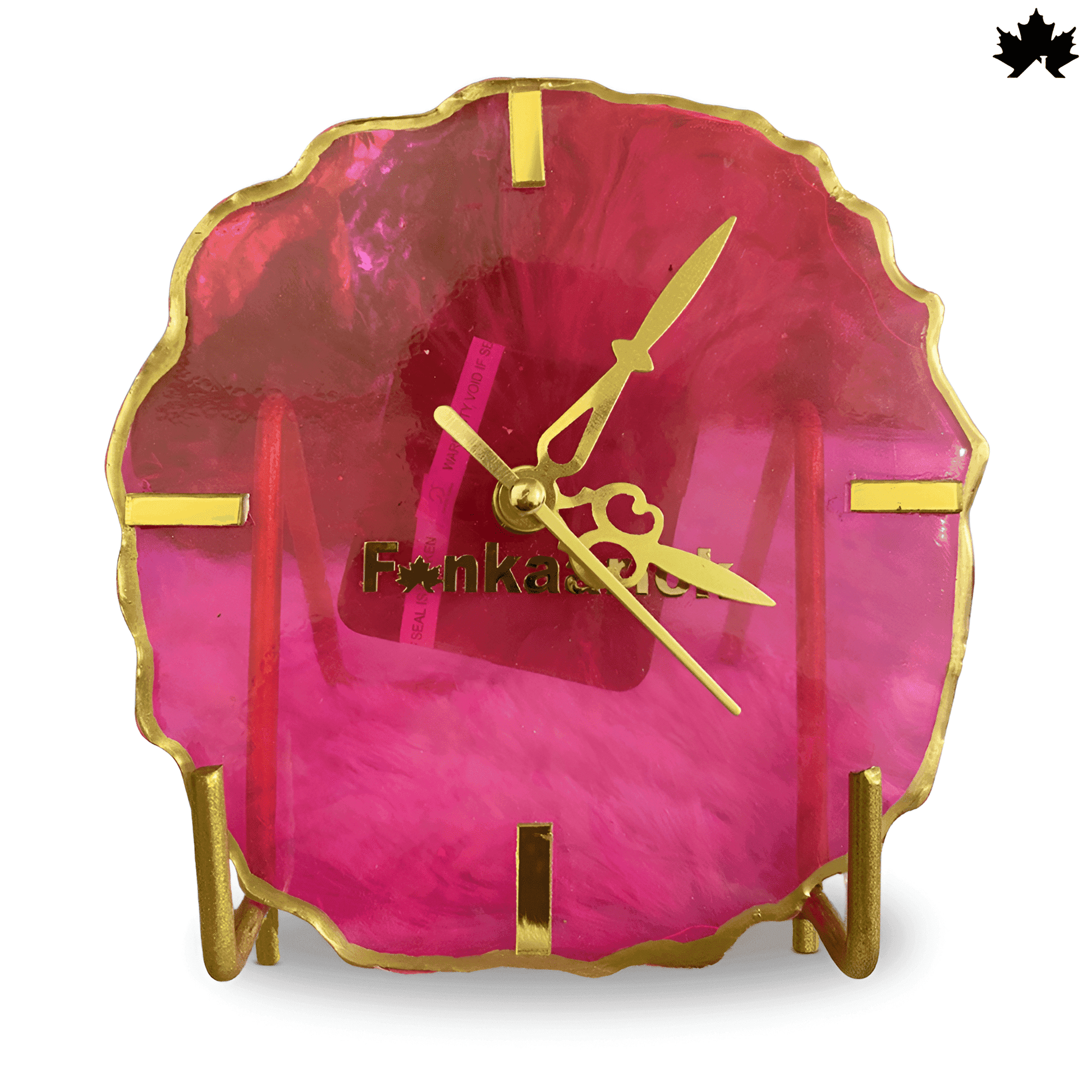 Crimson Radiance Desk Clock – Unique Corporate Gifts Online | Fankaarlok - Fankaarlok