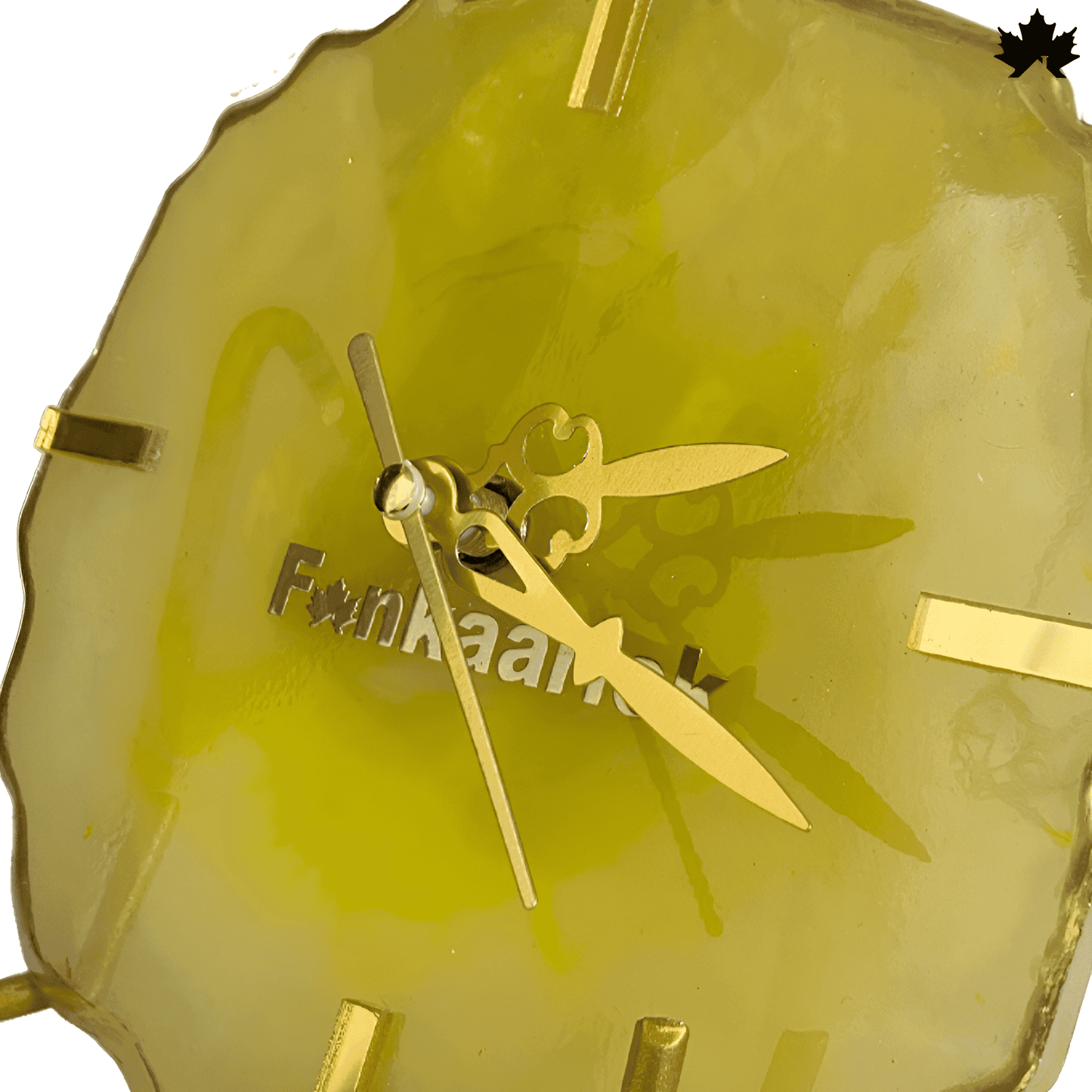 Gold Elegance Table Clock for Corporate Gifting | Fankaarlok - Fankaarlok