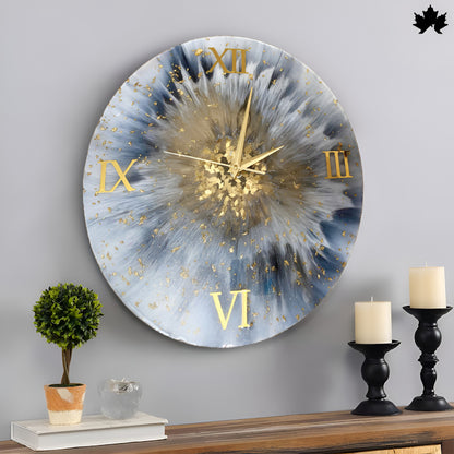 Unique Resin Wall Clock for Home – Handcrafted Luxury Decor by Fankaarlok