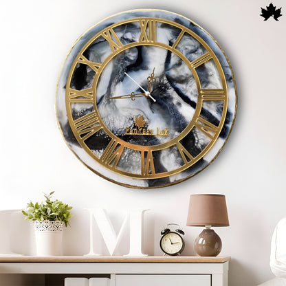 Premium Resin Art Home Decor | Royal Wall Clock by Fankaarlok