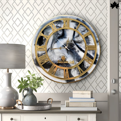 Premium Resin Art Home Decor | Royal Wall Clock by Fankaarlok