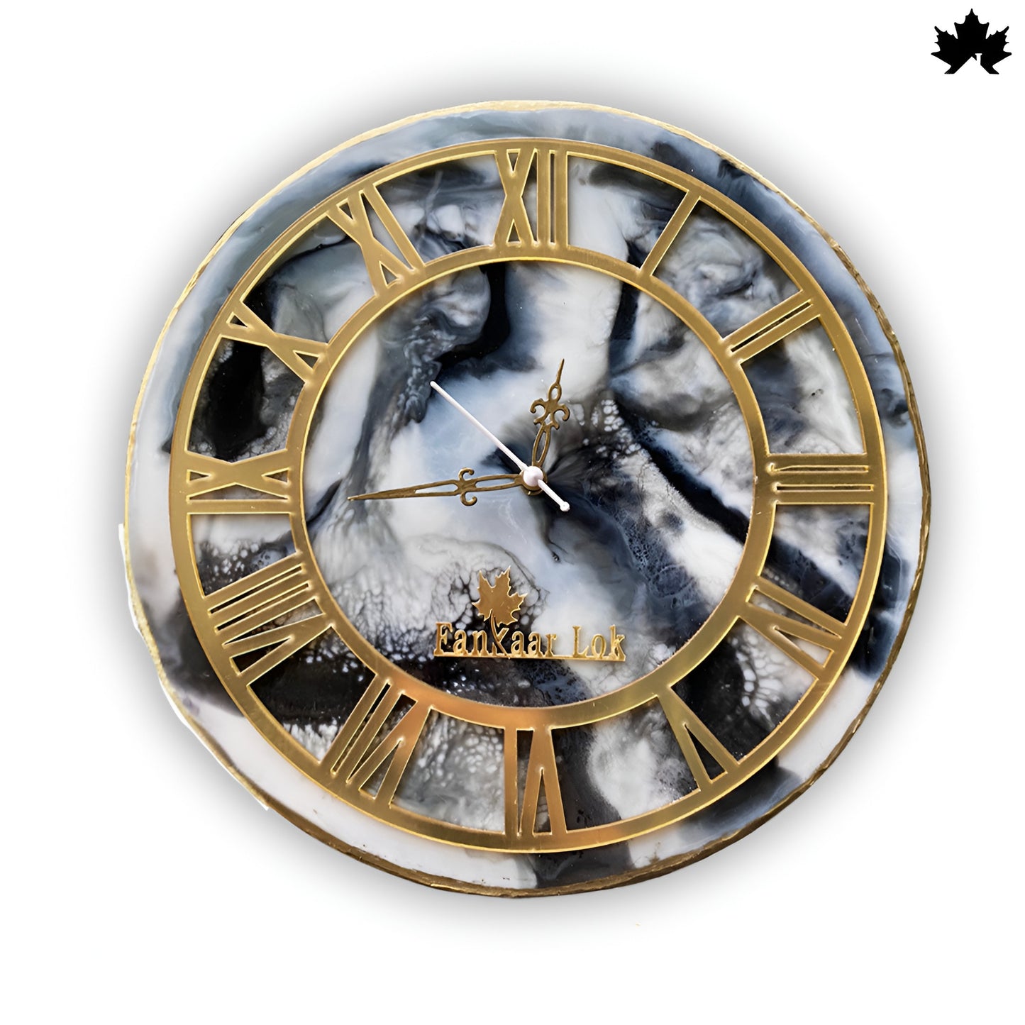 Premium Resin Art Home Decor | Royal Wall Clock by Fankaarlok