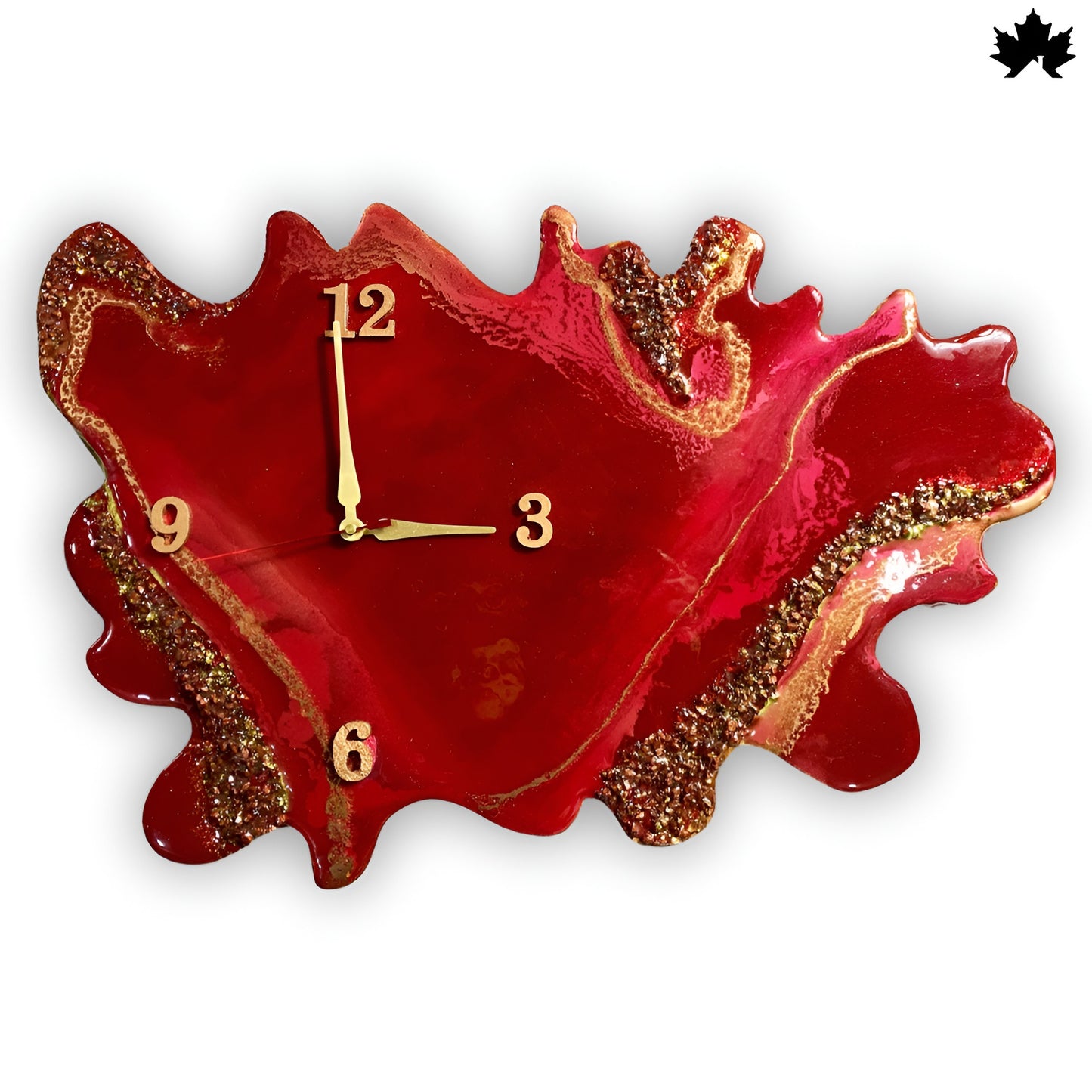 Abstract Resin Art Wall Clock | Home Decor Wall Clock by Fankaarlok