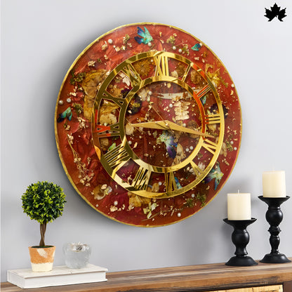Premium Resin Art Home Decor | Royal Wall Clock by Fankaarlok