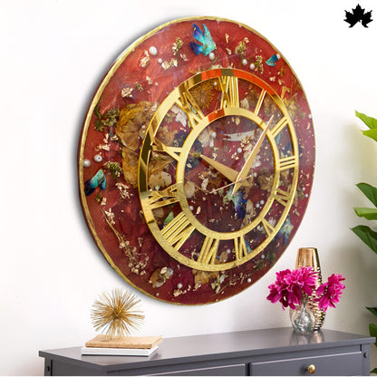 Premium Resin Art Home Decor | Royal Wall Clock by Fankaarlok
