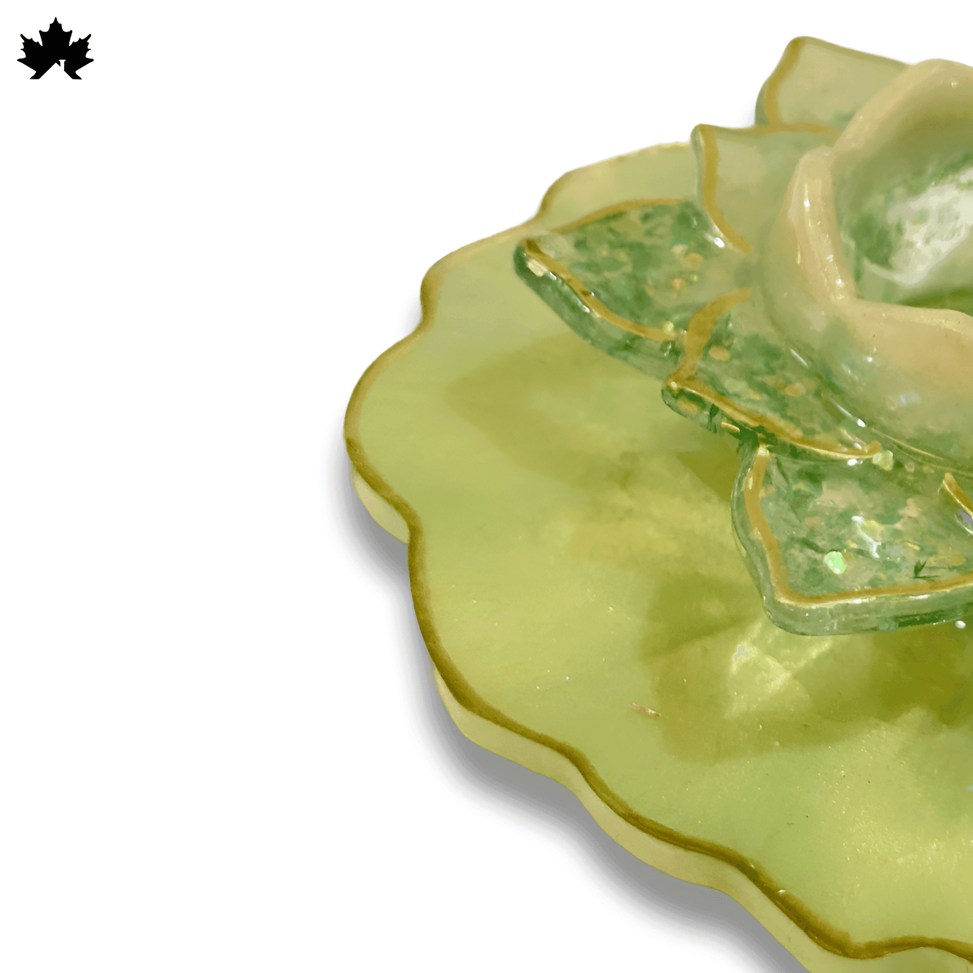 Luxury Diya Set for Gifting | Golden Lotus Base with Brass Diya - Fankaarlok