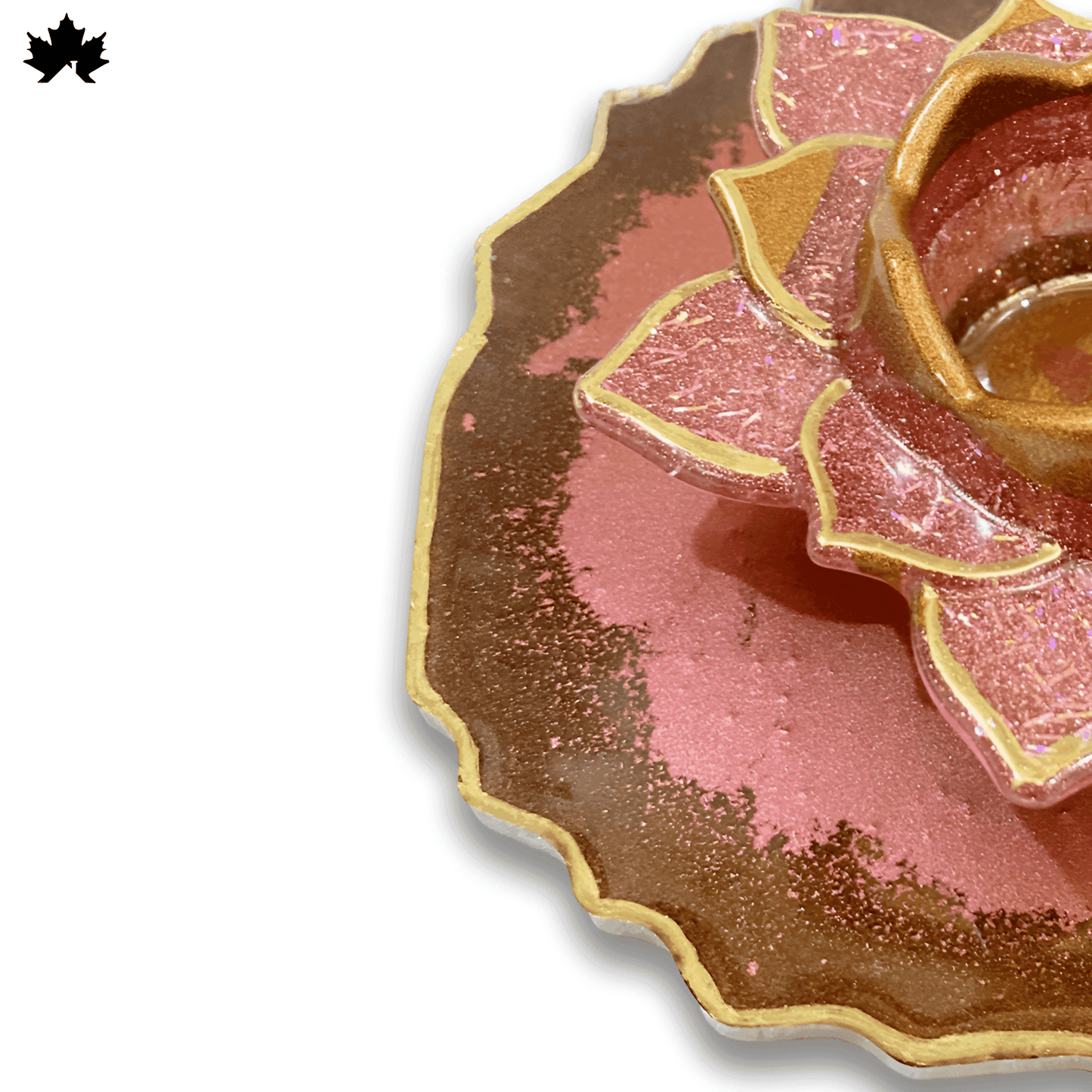 Brass Diya with Holder | Designer Floral Base for Pooja & Gifting - Fankaarlok