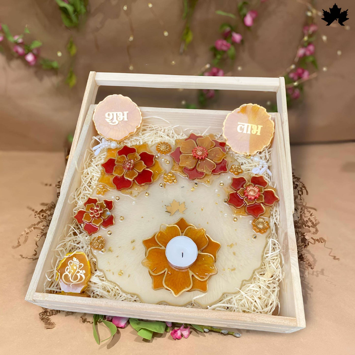 Corporate Diwali Gift Hamper India | Luxury Pooja Thali with Shubh Laabh - Fankaarlok