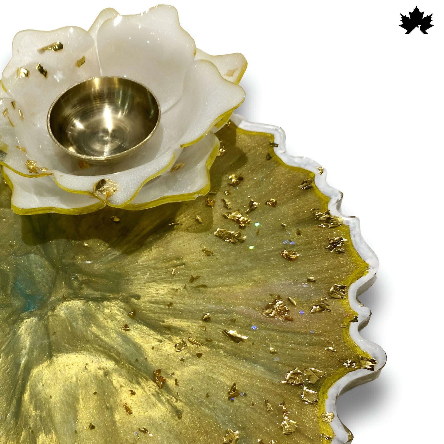 Golden Lotus Elegance – Best Pooja Thali for Gifting | Fankaarlok - Fankaarlok