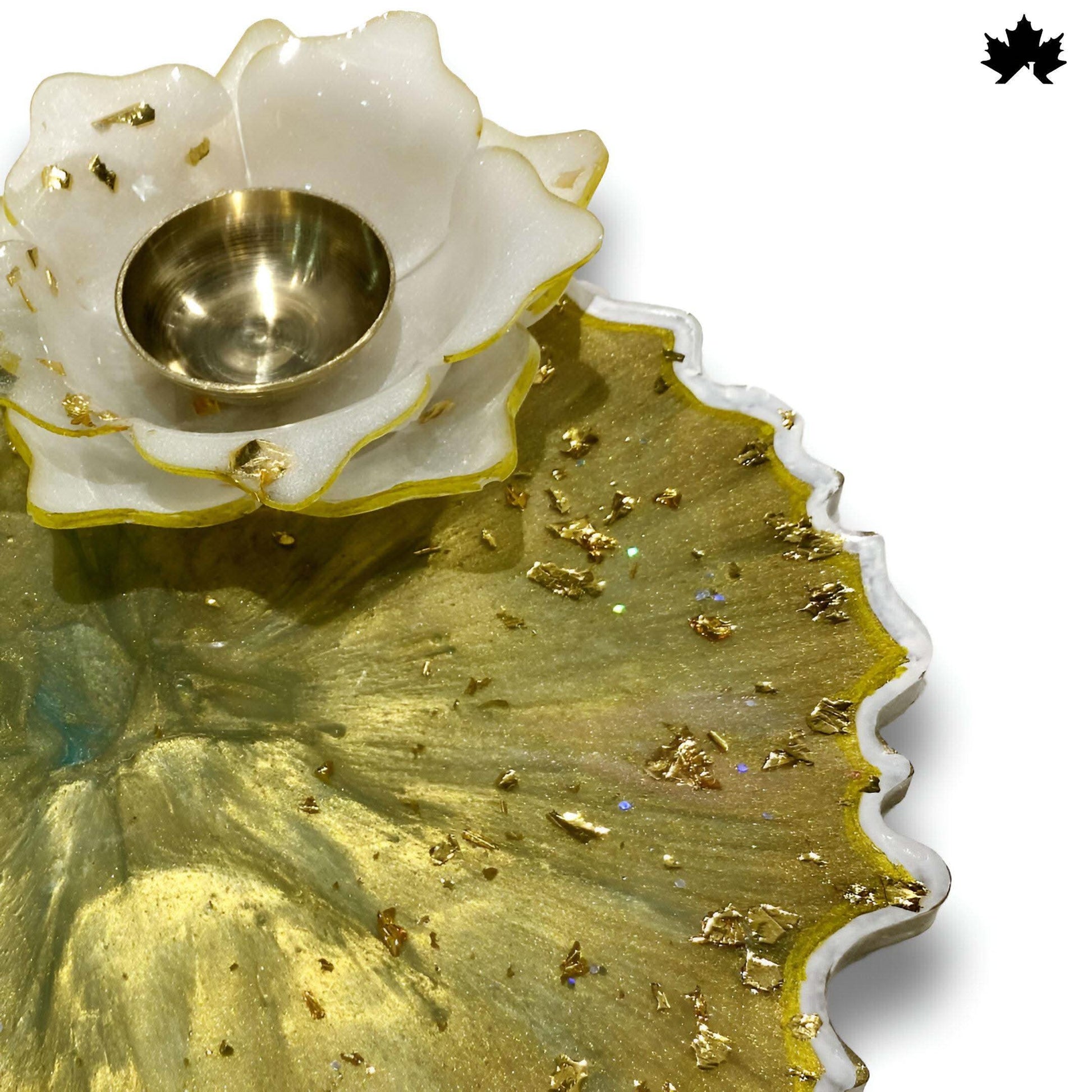 Golden Lotus Elegance – Best Pooja Thali for Gifting | Fankaarlok - Fankaarlok