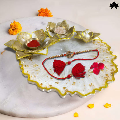 Lotus Radiance – Customized Pooja Thali Online | Fankaarlok - Fankaarlok