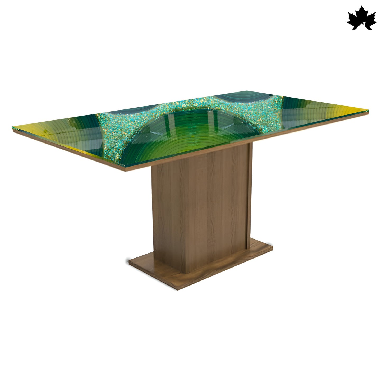 Modern Dining Table for Home – Epoxy & Wood Designer Table | Fankaarlok