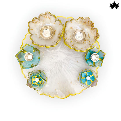 Pooja Thali Set with Bowls | Designer Decorative Thali for Festivals & Rituals - Fankaarlok