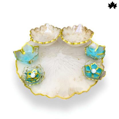 Pooja Thali Set with Bowls | Designer Decorative Thali for Festivals & Rituals - Fankaarlok