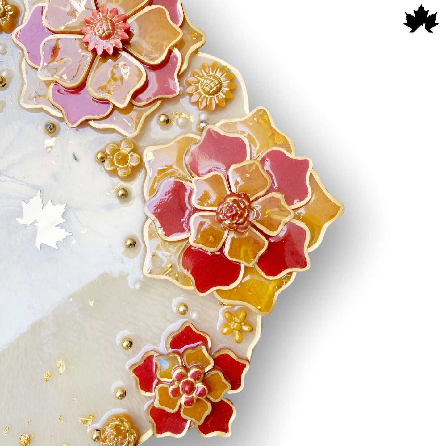 Floral Grace Designer Pooja Thali with Decorative Detailing | Fankaarlok - Fankaarlok