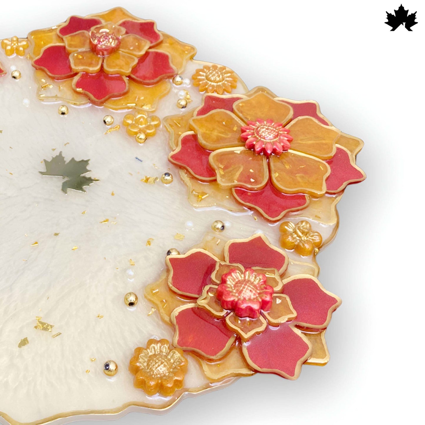 Floral Grace Designer Pooja Thali with Decorative Detailing | Fankaarlok - Fankaarlok