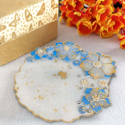 Blue Blossom Divine Pooja Thali – Buy Pooja Thali Online | Fankaarlok - Fankaarlok