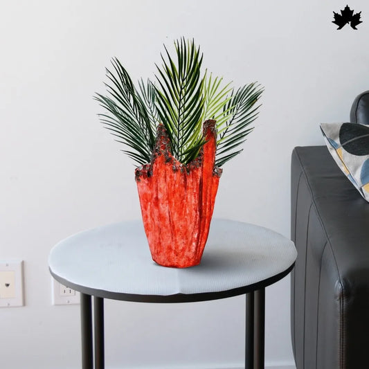 Crimson Flame Aura – Artistic Planter for Home Décor | Fankaarlok