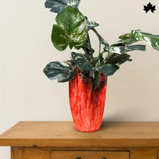 Crimson Flame Aura – Artistic Planter for Home Décor | Fankaarlok