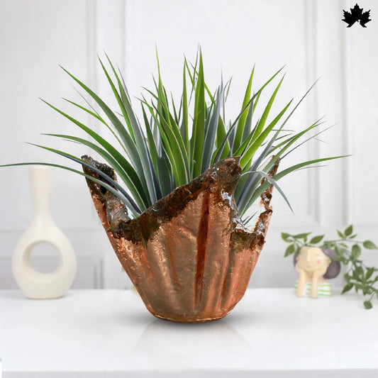 Copper Glow Elegance – Artistic Indoor Planter for Gifting | Fankaarlok