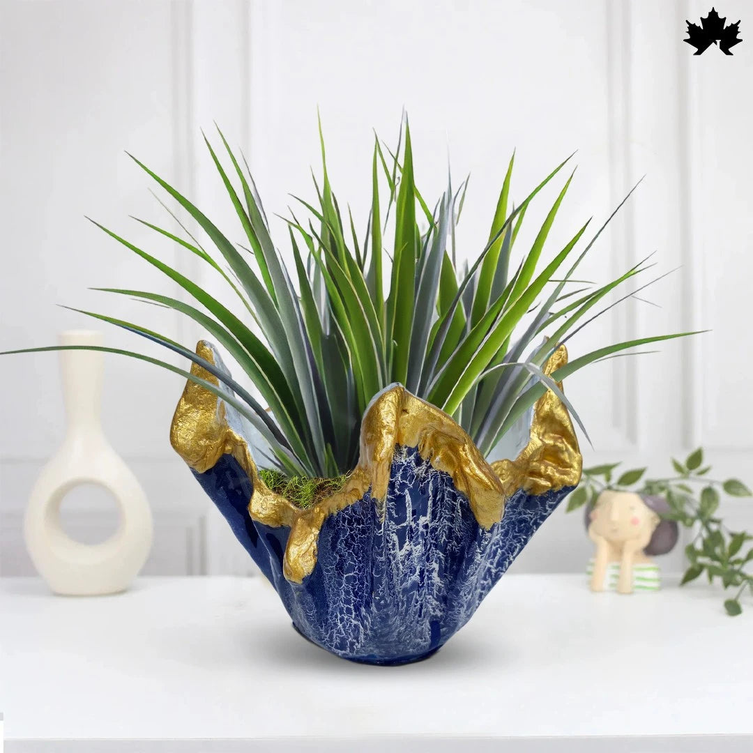 Royal Azure Charm – Luxury Indoor Planter India | Fankaarlok