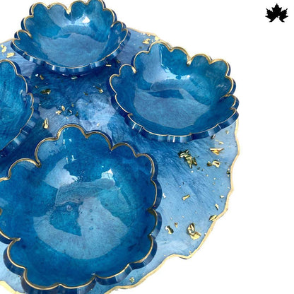 Festive Dry Fruit Gift Hamper India | Designer Dry Fruit Platter with Bowls - Fankaarlok