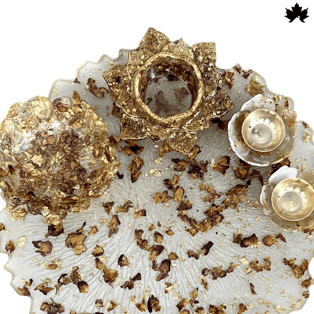 Shubh Labh Pooja Gift Hamper | Complete Diwali Pooja Thali Set with Decorative Essentials - Fankaarlok