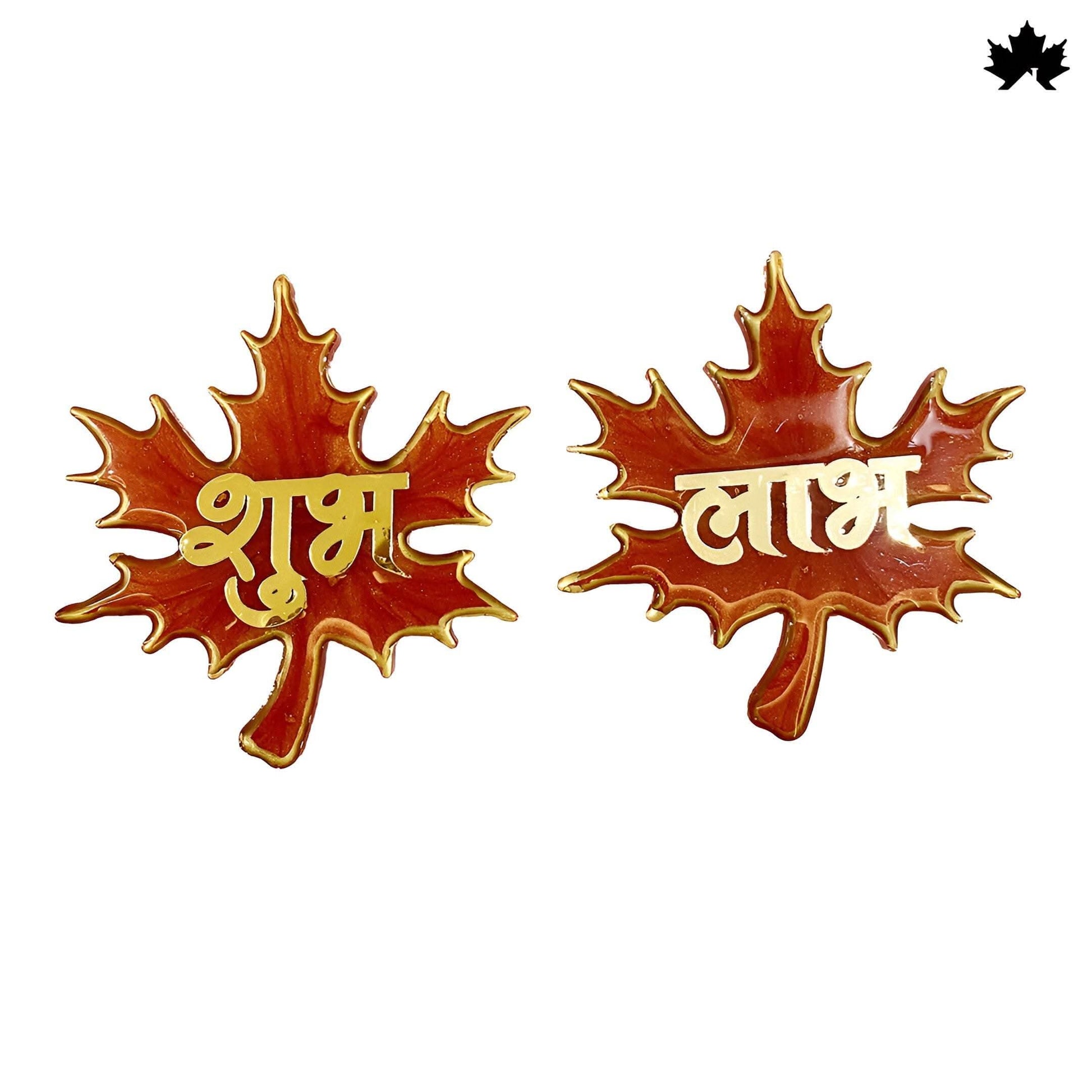 Crimson Maple Shubh Laabh Set- Elegant Doorway Decorations - Fankaarlok