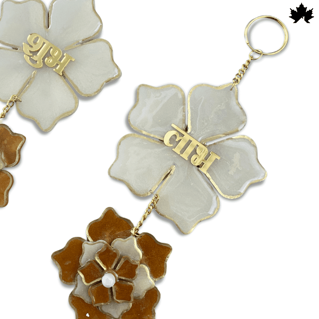 Diwali Shubh Labh Wall Hanging in Red & Gold | Fankaarlok - Fankaarlok