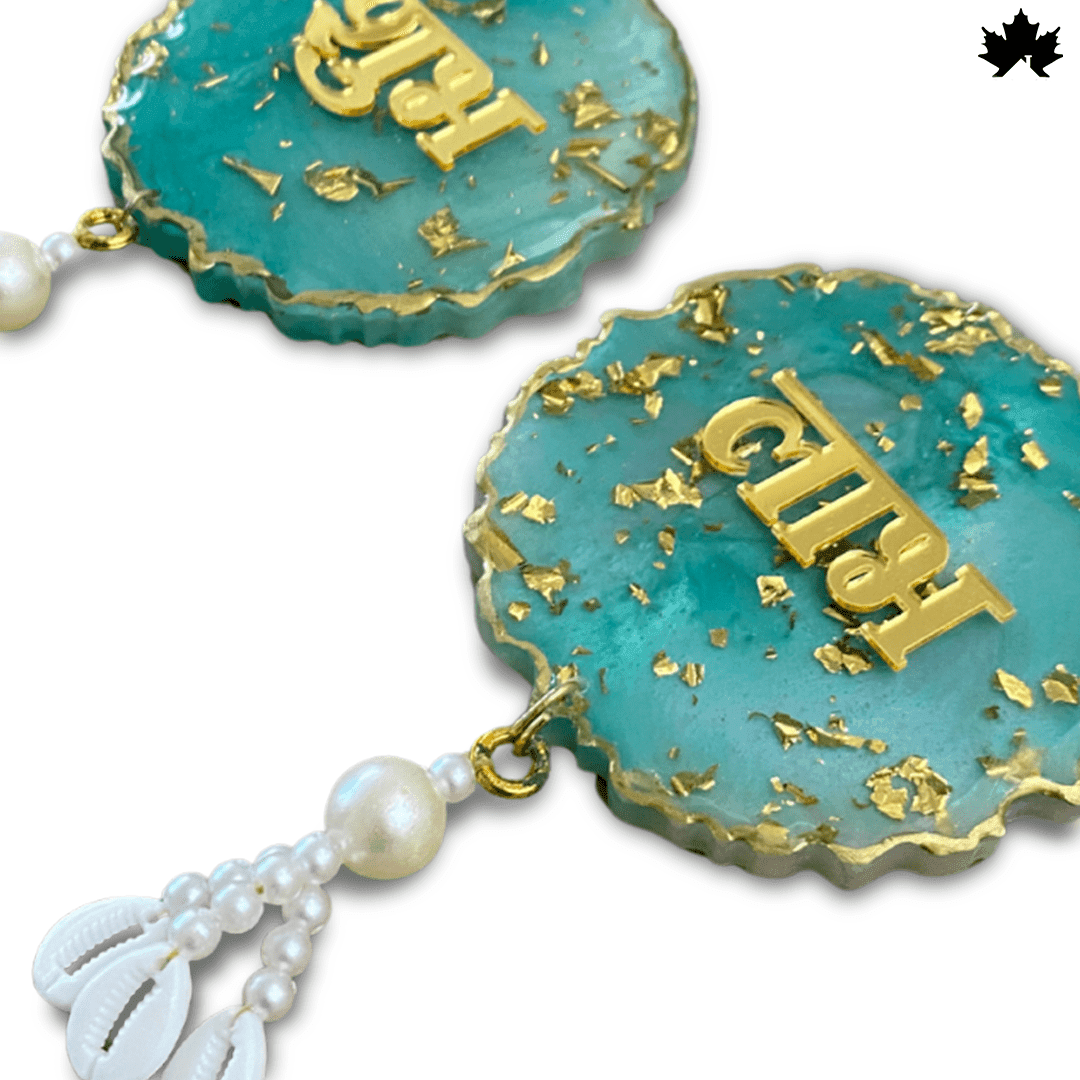 Designer Shubh Labh Toran with Golden Accents & Pearl Tassels | Fankaarlok - Fankaarlok