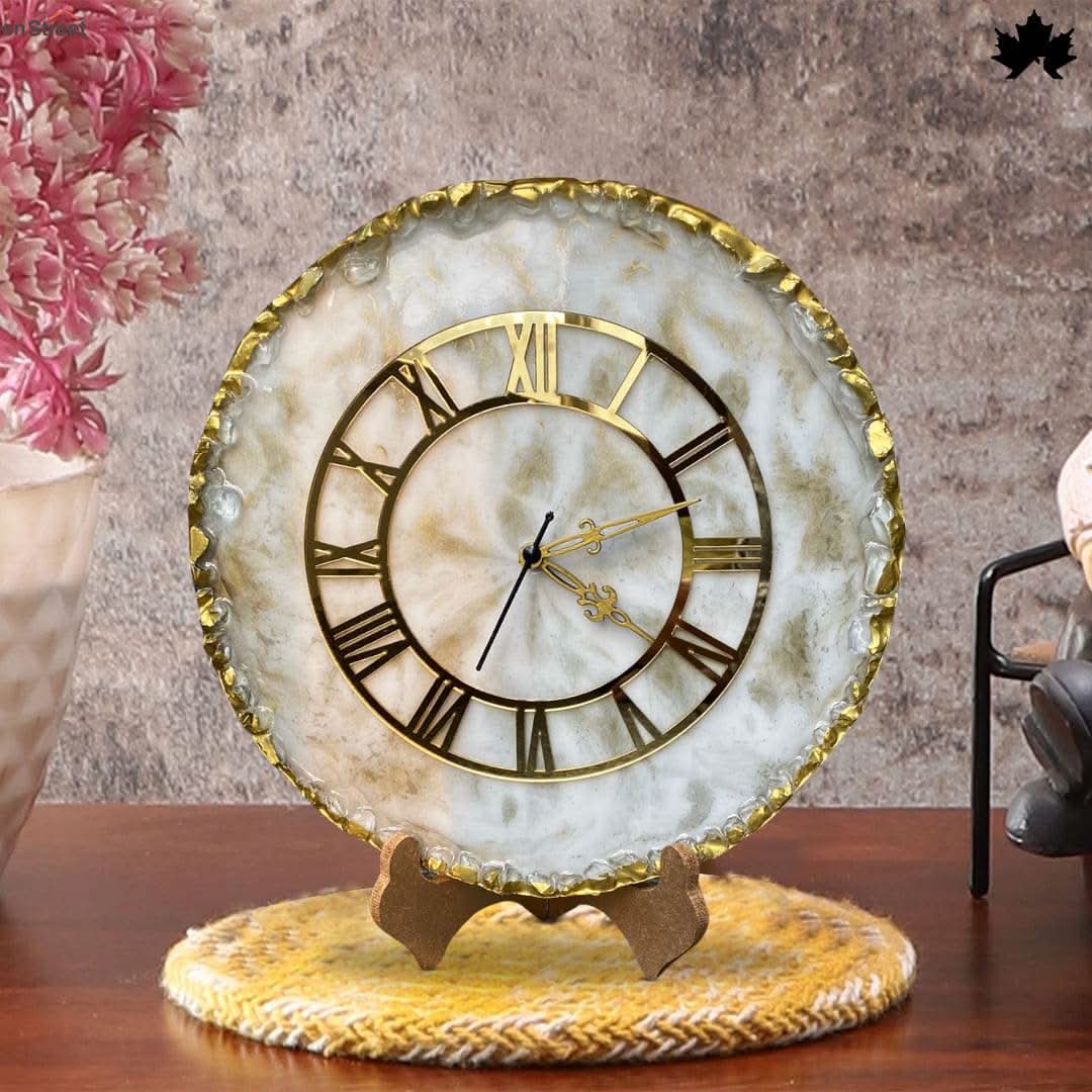 Imperial Marble Luxury Desk Clock India | Fankaarlok - Fankaarlok